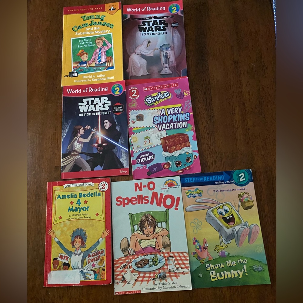 Level 2 books. For your beginning reader.